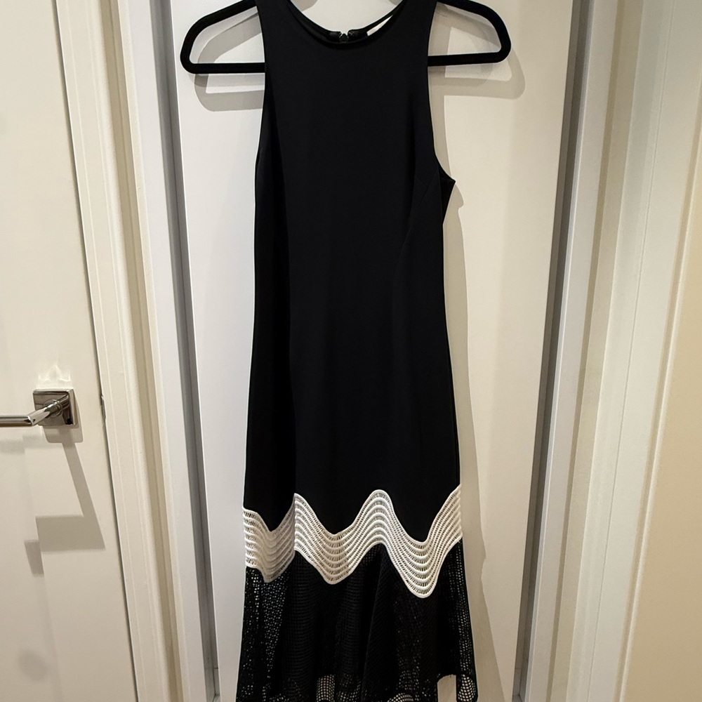 Jonathan Simkhai Black and White Midi Dress